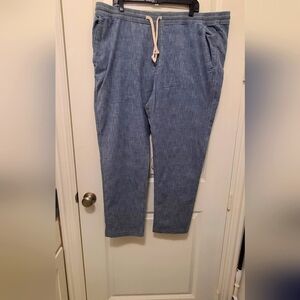 Lands End Men's Blue Casual Drawstring Pants